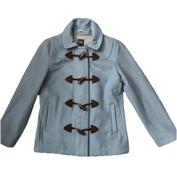Women’s Gap Blue Duffle Coat w/ Toggle Buttons And zipper - Size Small - Picture 1 of 8